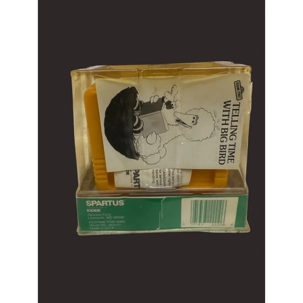 Spartus Big Bird Alarm Clock‎ Instruction Book sealed Sesame Steet